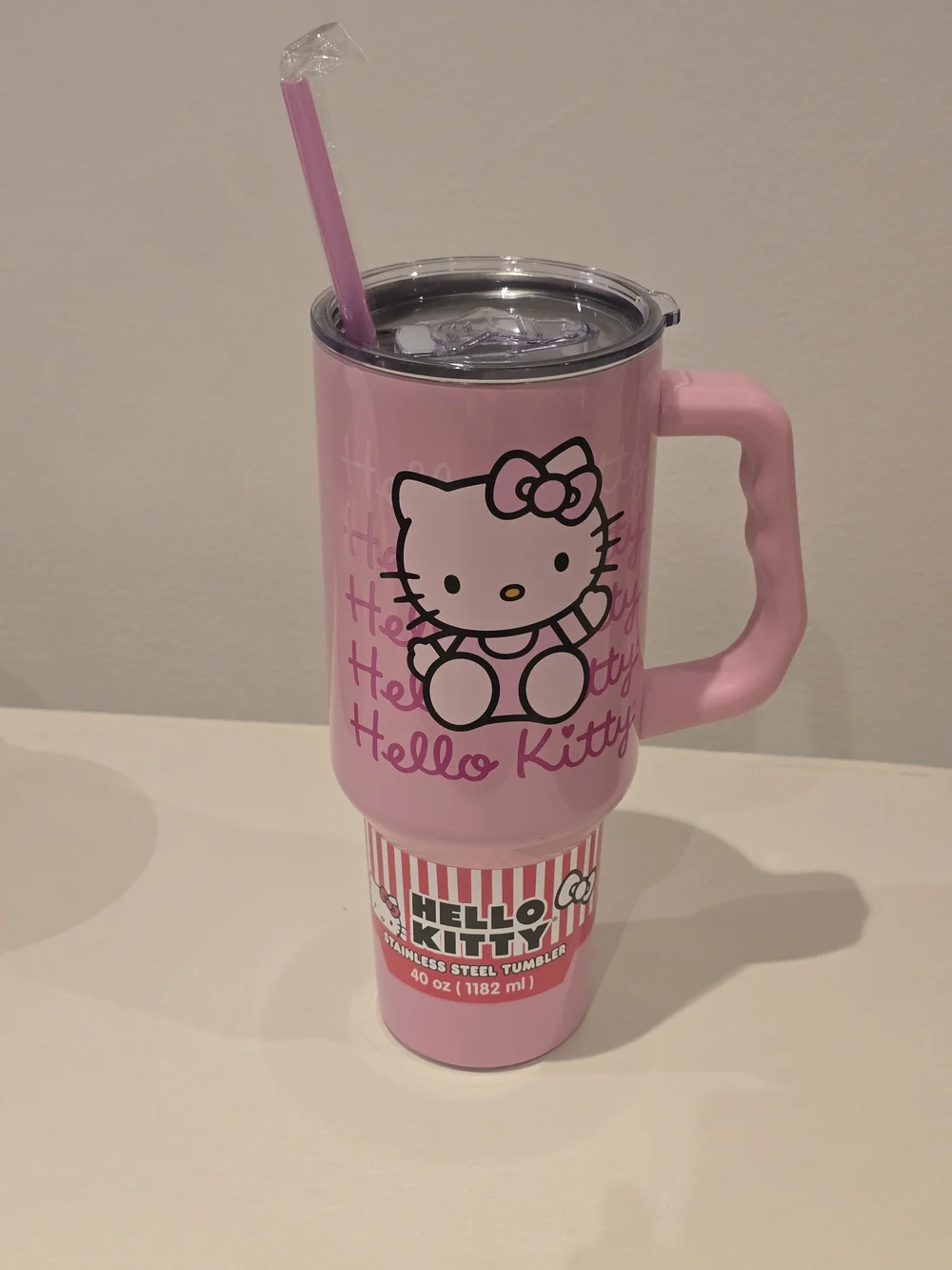 Silver Buffalo Sanrio Hello Kitty Waving Stainless Steel Tumbler